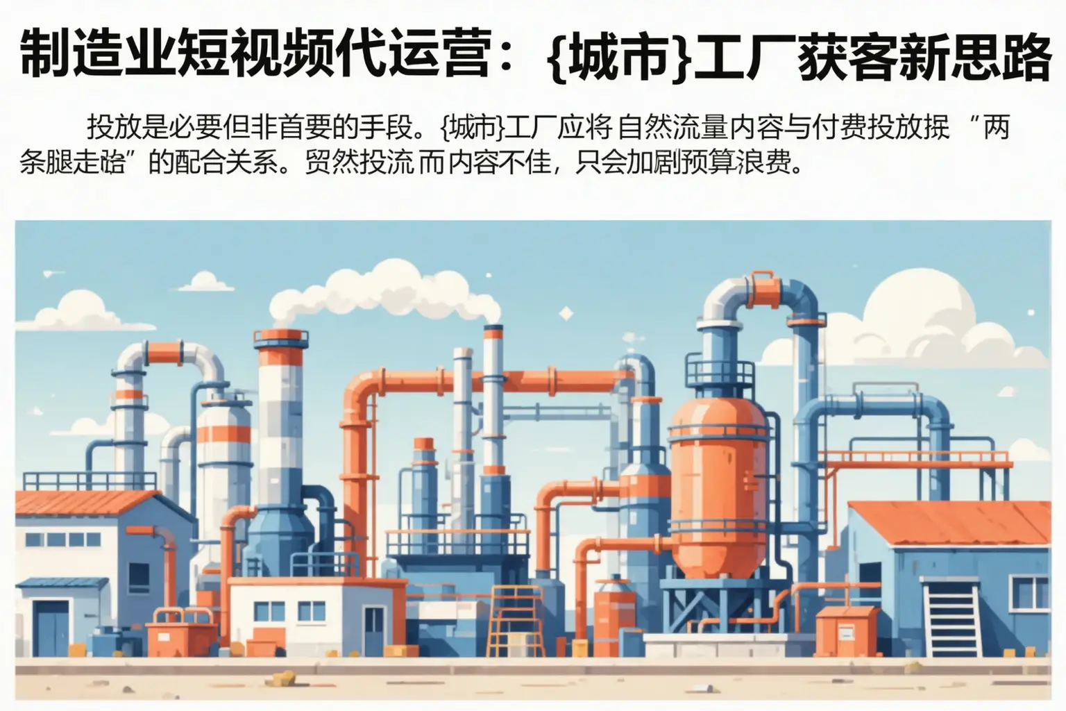 制造业短视频代运营：黑水工厂获客新思路